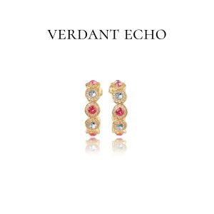 Artificial crystal fully studded earrings -2