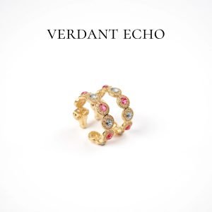 Artificial crystal fully studded earrings-3