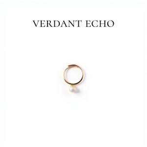 Natural freshwater pearl ring with copper plated gold -1